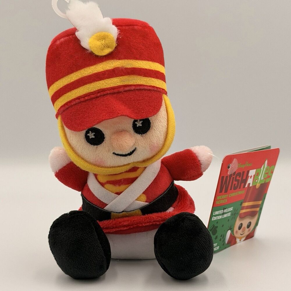 Disney Parks Wishables Merry Christmas Series 4" Toy Soldier Plush NWT Limited